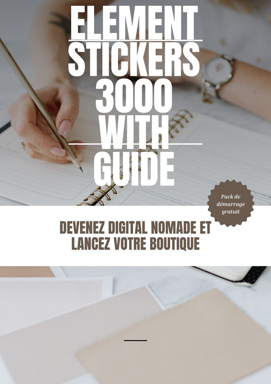 ELEMENT STICKERS 3000 WITH GUIDE