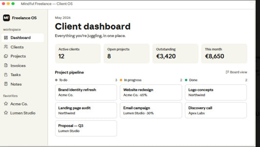 Freelance Client Management Notion Template